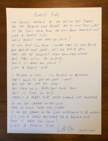 Handwritten Lyrics LP 