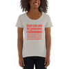 Women's Rattlesnakes Text Scoopneck T-Shirt